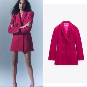 Zara double breasted blazer dress